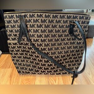 Michael Kors Brown and Black Tote Bag